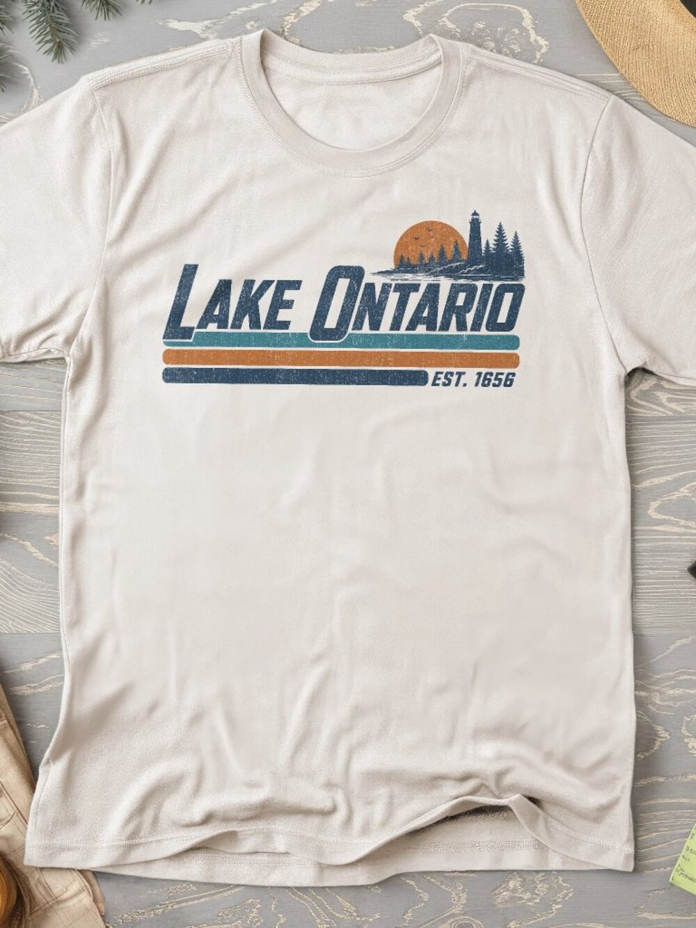 Lake Ontario Retro Stripe T-Shirt
